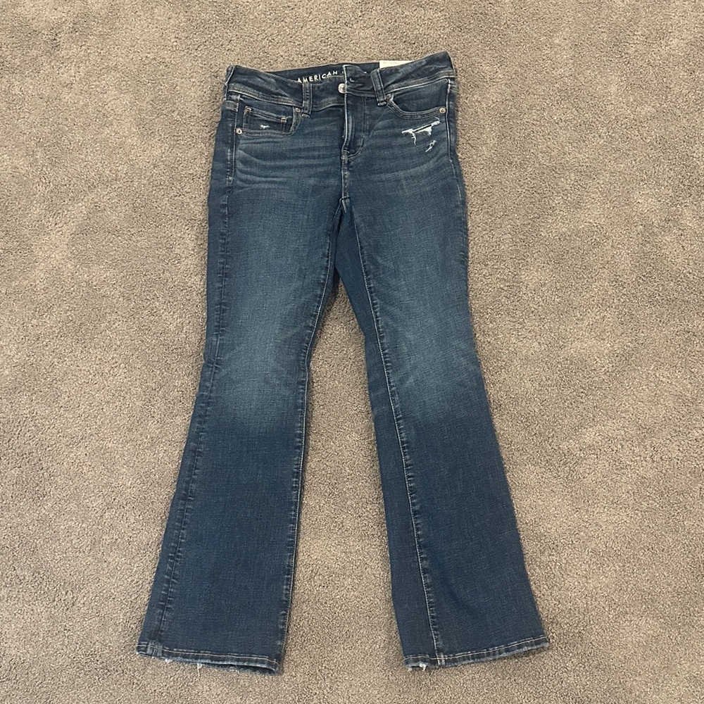American Eagle Outfitters Dark Blue kickboot Jeans